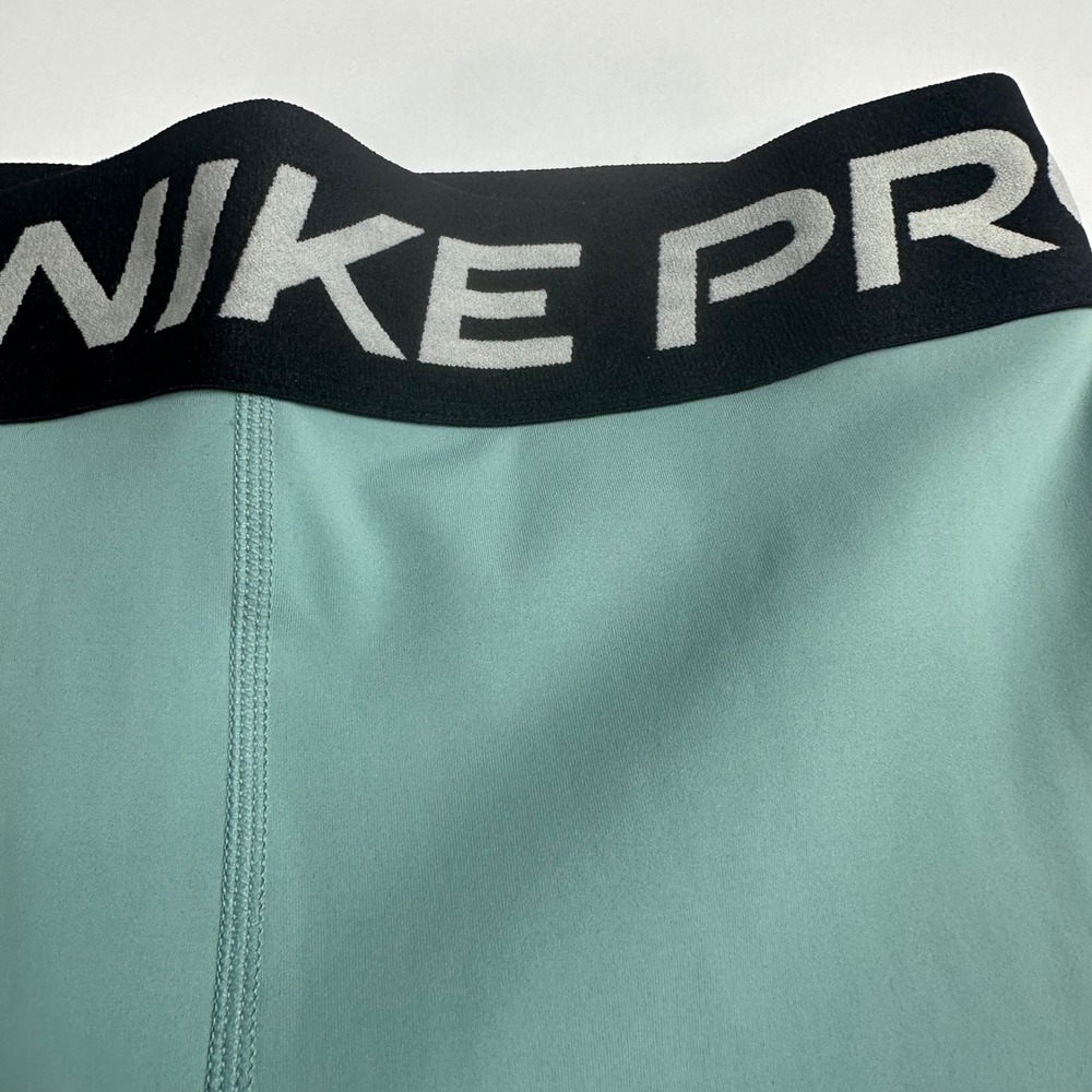 Nike Pro Kids Compression Shorts Teal Youth Large Training Athletic NWT - Picture 4 of 5